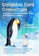 Christmas card design poster